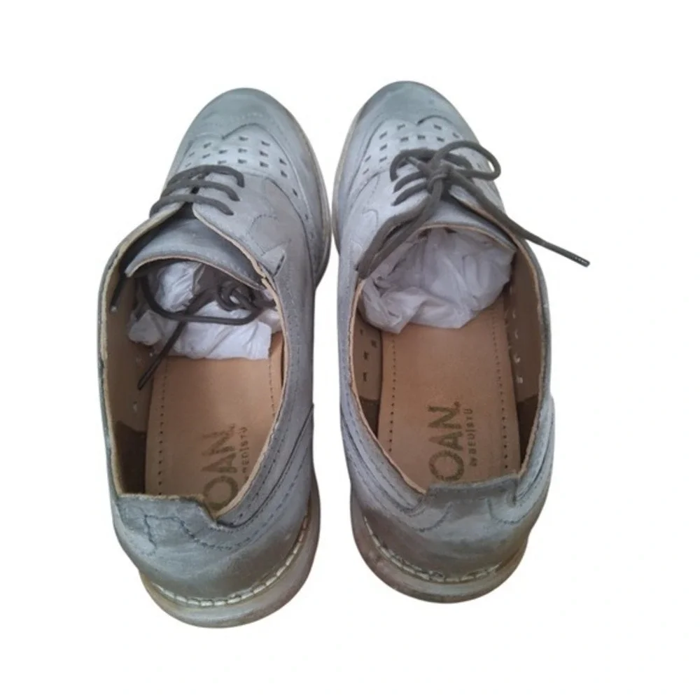 Bed Stu ROAN Leather Womens size 7.5 Perforated‎ Preppy Steampunk Oxford Shoes